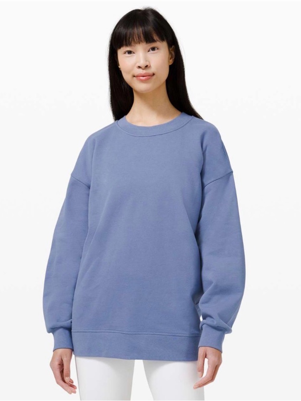 Lululemon Perfectly Oversized Crew French Terry, Water Drop, 10